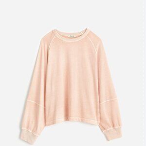 Madewell | NEW Relaxed Long Sleeve Raglan Tee Pale Blush Size Small